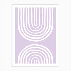 Lilac Rainbows Art Print