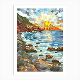 Sunset On The Beach 16 Art Print