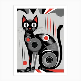 Black Cat 9 Art Print