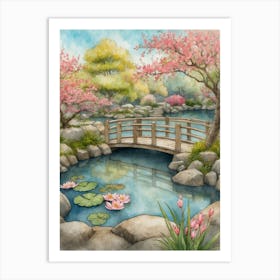 Japanese Bridge Art Print