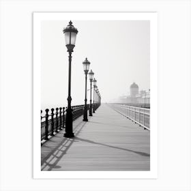 Viareggio, Italy, Black And White Photography 2 Art Print