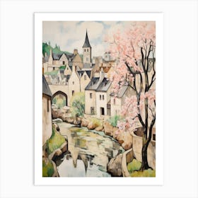 Castle Combe (Wiltshire) Painting 1 Art Print