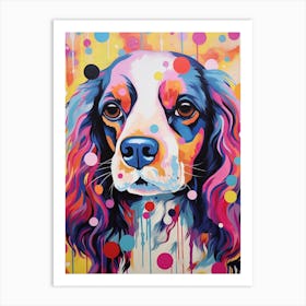 Cavalier King Pop Art Paint 1 Art Print