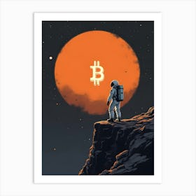 Bitcoin In Space 9 Art Print