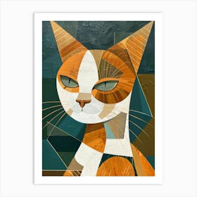 Abstract Cat 7 Art Print