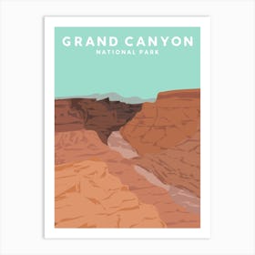 Grand Canyon National Park Travel Poster Art Print