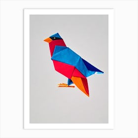 Eagle Origami Bird Art Print