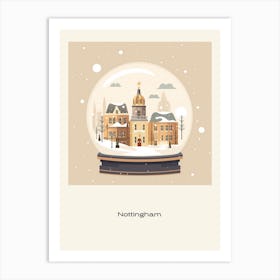 Nottingham United Kingdom 2 Snowglobe Poster Art Print