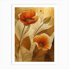 Orange Poppies 2 Art Print