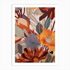 Fall Botanicals Lisianthus 4 Art Print