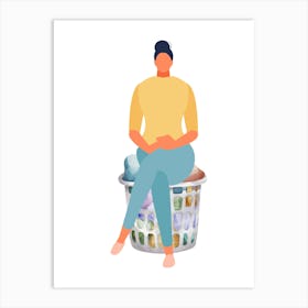 Art print, wallart, laundry basket..204 Art Print