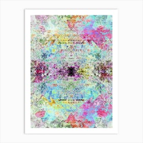 Multicoloured Layers Art Print