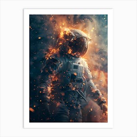 Fantasy Whimsical Astronaut 5 Art Print