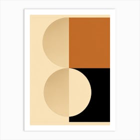 Beige Bauhaus Telfs Tranquility Art Print