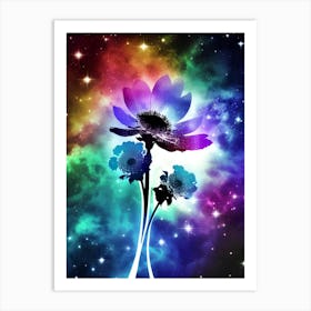 Flower In Space 7 Art Print