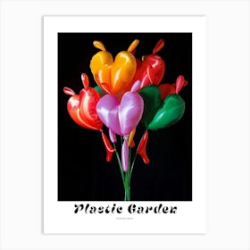 Bright Inflatable Flowers Poster Bleeding Heart 5 Art Print
