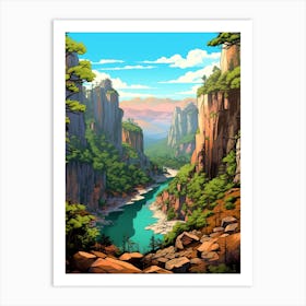 Tsitsikamma National Park Cartoon 4 Art Print