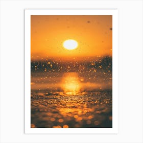 Sunset Over Water 6 Art Print