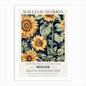 William Morris Vintage Poster Sunflower Art Print