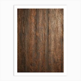 Antique Wooden Texture Showcasing A Rich Rustic Design With An Intricate Grunge Pattern Incorporat (1) Art Print