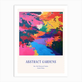 Colourful Gardens New York Botanical Garden Usa 1 Blue Poster Art Print