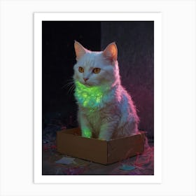 Cat In A Box 4 Art Print