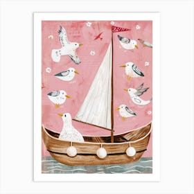 Seagulls 13 Art Print