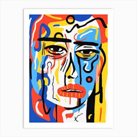 Woman With A Sad Face Art Print