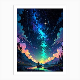 Galaxy Hd Wallpaper Art Print