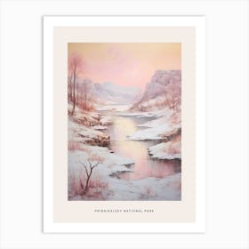 Dreamy Winter National Park Poster  Pribaikalsky National Park Russia 1 Art Print