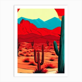 Cactus Desert Art Print