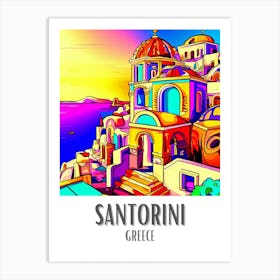 Santorini 1 Art Print