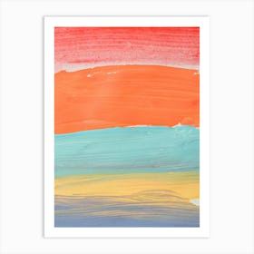 Abstract Beach Art Print