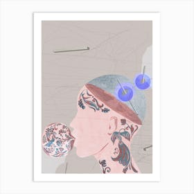 Surreal bubblegum pink Art Print