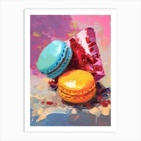 Macaroons Oil Painting 2 Art Print