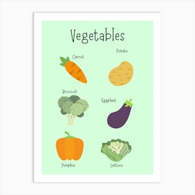 Vegetables Art Print