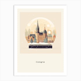 Cologne France 2 Snowglobe Poster Art Print