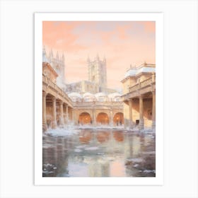 Dreamy Winter Painting Bath United Kingdom 2 Art Print