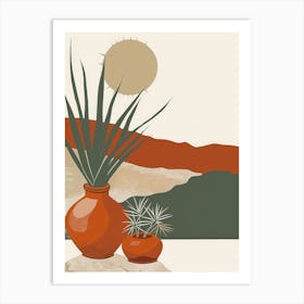 Terracotta Pots Art Print