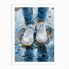 Shoes In Water 1 Art Print