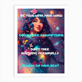 Be True To Your Word Art Print