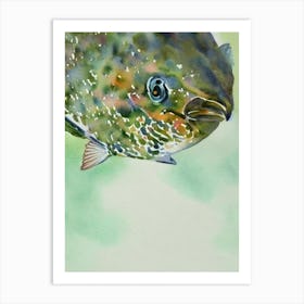 Grouper II Storybook Watercolour Art Print