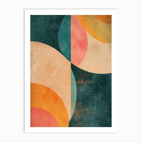 Abstract Circles Canvas Print 6 Art Print