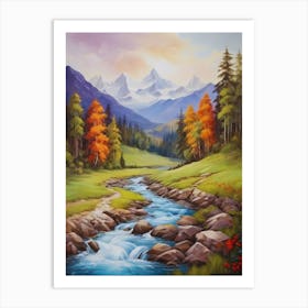 Autumn In The Mountains 3 Art Print