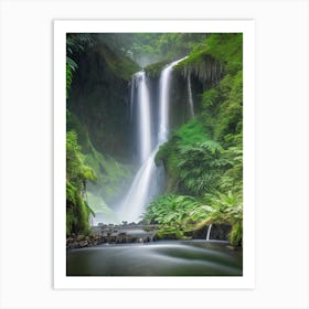 Cunca Wulang Waterfall, Indonesia Realistic Photograph (2) Art Print