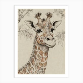 Giraffe 38 Art Print