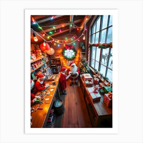 Santa'S Workshop 5 Art Print