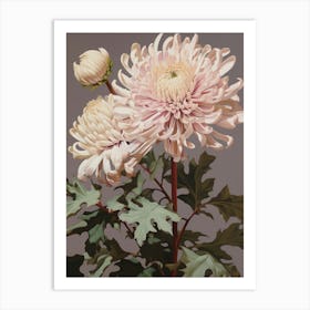 Chrysanthemum 3 Flower Painting Art Print