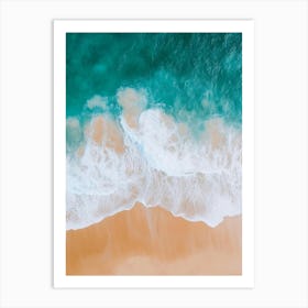 Aerial View Of A Beach 87 Art Print