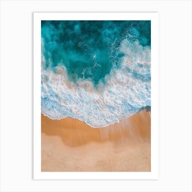 Aerial View Of The Beach 13 Art Print